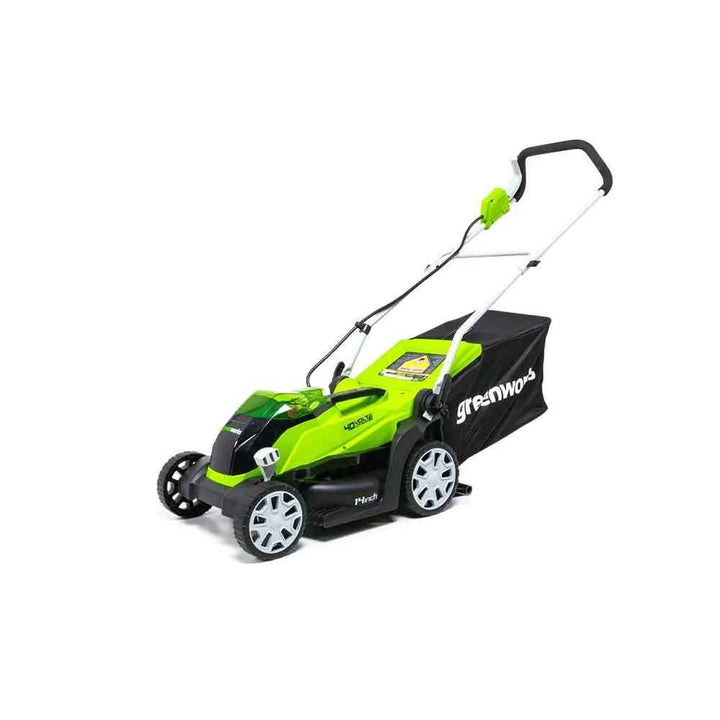 Restored GreenWorks 40-Volt 17-Inch Cordless Brushed Lawn Mower Kit (Refurbished)