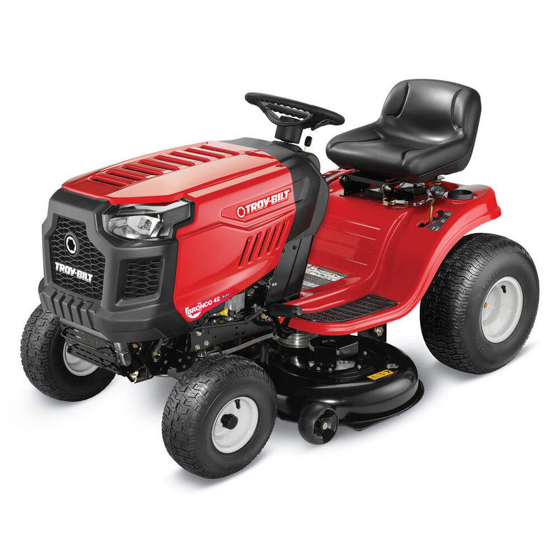 Troy-Bilt Bronco 42 in. 19 HP Briggs & Stratton Automatic Drive Gas Riding Lawn Tractor with Mow in Reverse