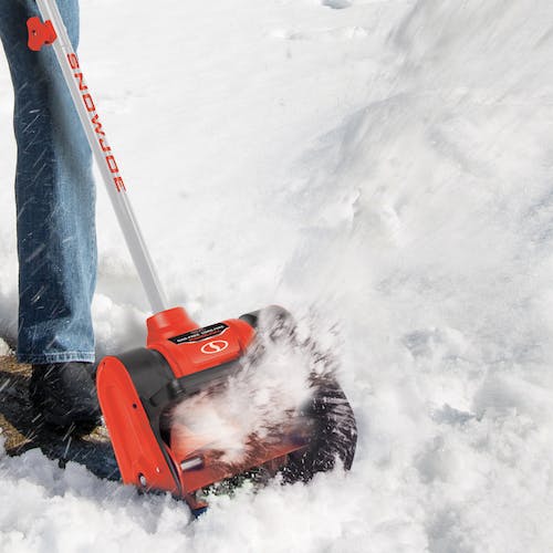 Restored Snow Joe 24V-SS12-XR | 24-Volt iON+ Cordless Snow Shovel Kit | 12-inch | W/ 5.0-Ah Battery + Charger | Red (Refurbished)