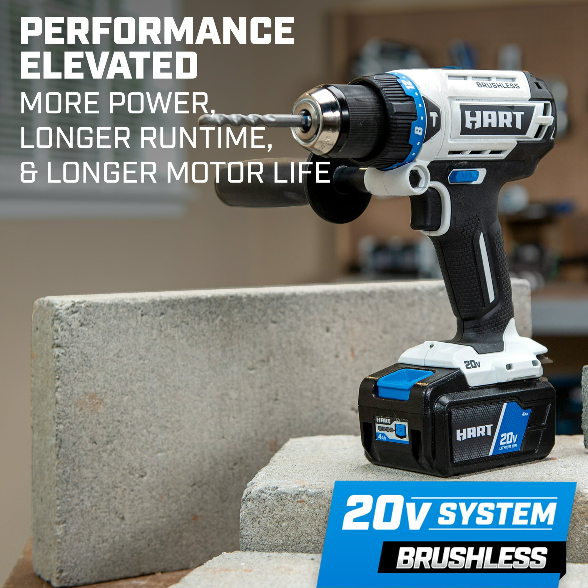 Restored Scratch and Dent HART 20 Volt Brushless 1 2 Inch Hammer Drill JOE s Factory Outlet