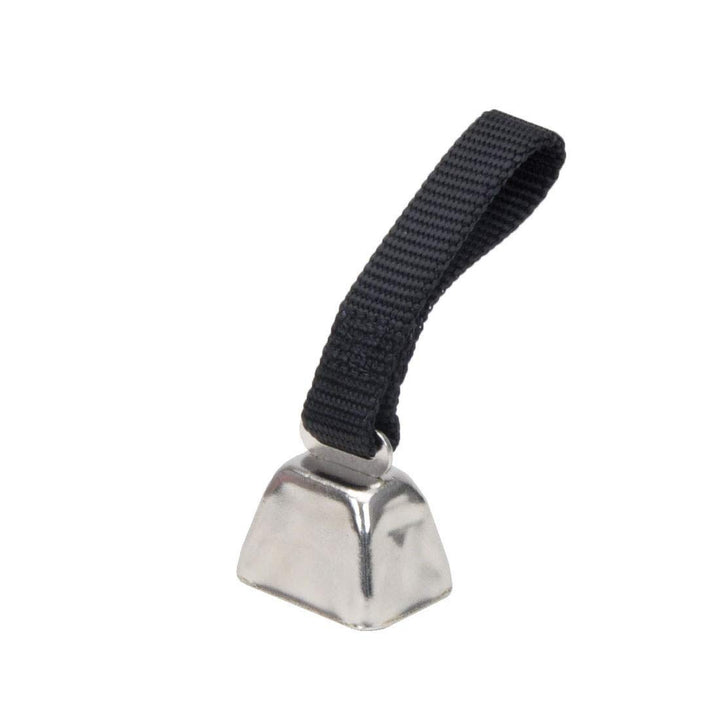 Coastal Pet Nickel-Plated Cow Bell with Black Nylon Strap for Tracking Dogs in the Field