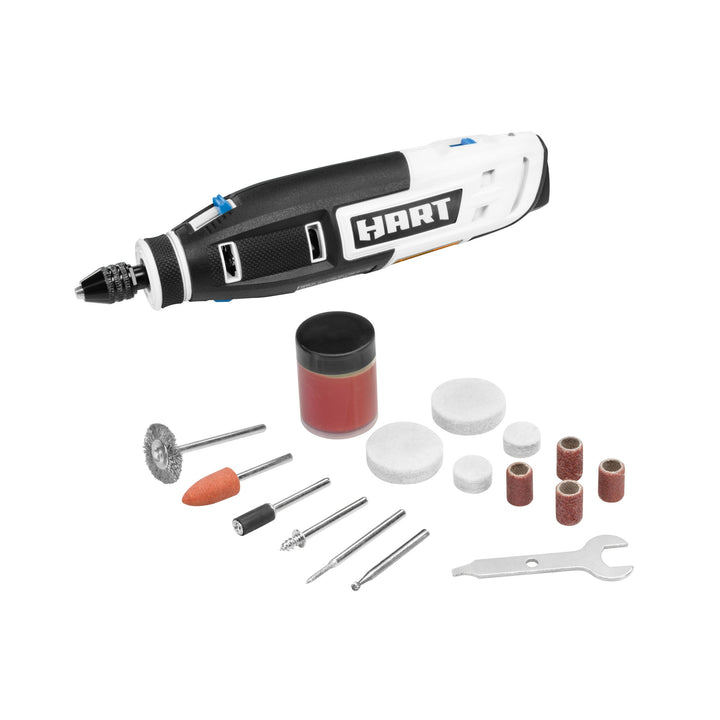 Restored Scratch and Dent HART 4-Volt Rotary Tool Kit with Accessories (Refurbished)