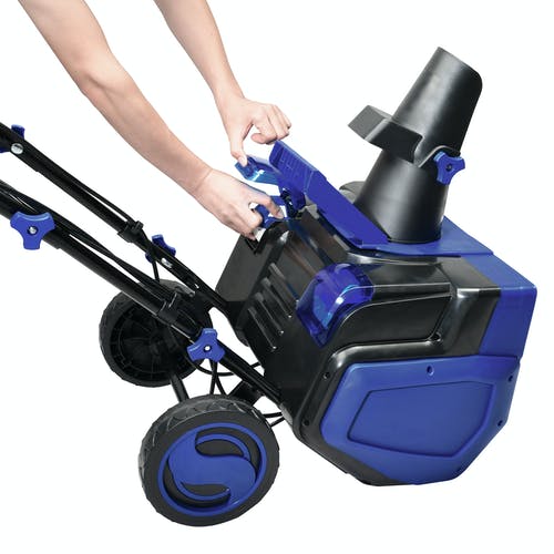 Restored Snow Joe 24V-X2-SB21 48-Volt iON+ Cordless Snow Blower Kit | W/ 2 x 4.0-Ah Batteries and Dual Port Charger | 21 in (Refurbished)