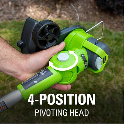 Restored Greenworks 24V Cordless String Trimmer and Blower Combo, 2Ah Battery and Charger Included (Refurbished)