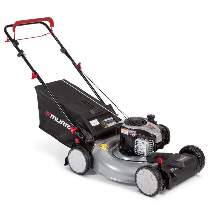 Restored Murray 22 in. 140 cc Briggs & Stratton Walk Behind Gas Self-Propelled Lawn Mower | with Front Wheel Drive and Bagger (Refurbished)