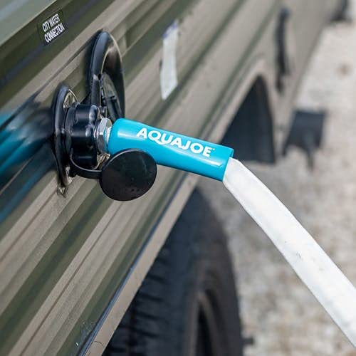 Aqua Joe AJFJH50-58-RV Superlight Marine-Grade FiberJacket RV Hose, White