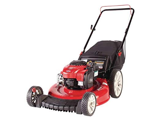 Restored Troy-Bilt 21in. 140cc Briggs & Stratton Gas Push Lawn Mower with Rear bag and Mulching Kit Included