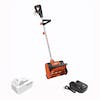 Restored Scratch and Dent Snow Joe 24V-SS12-XR-ORG 24-Volt iON+ Cordless Snow Shovel Kit | 12-inch | W/ 5.0-Ah Battery + Charger (ORANGE) (Refurbished)