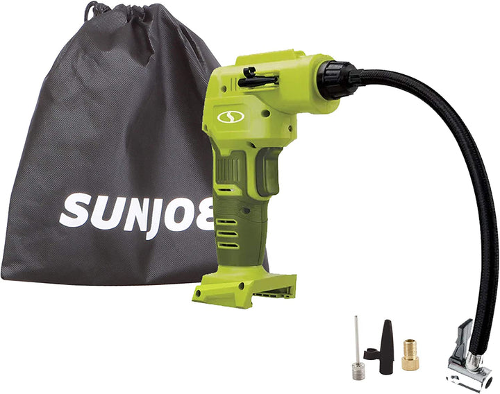 Restored Sun Joe 24V-AJC-CT 24V Digital Cordless Air Compressor W/Nozzle Adapters + Storage Bag, Tool Only (Refurbished)