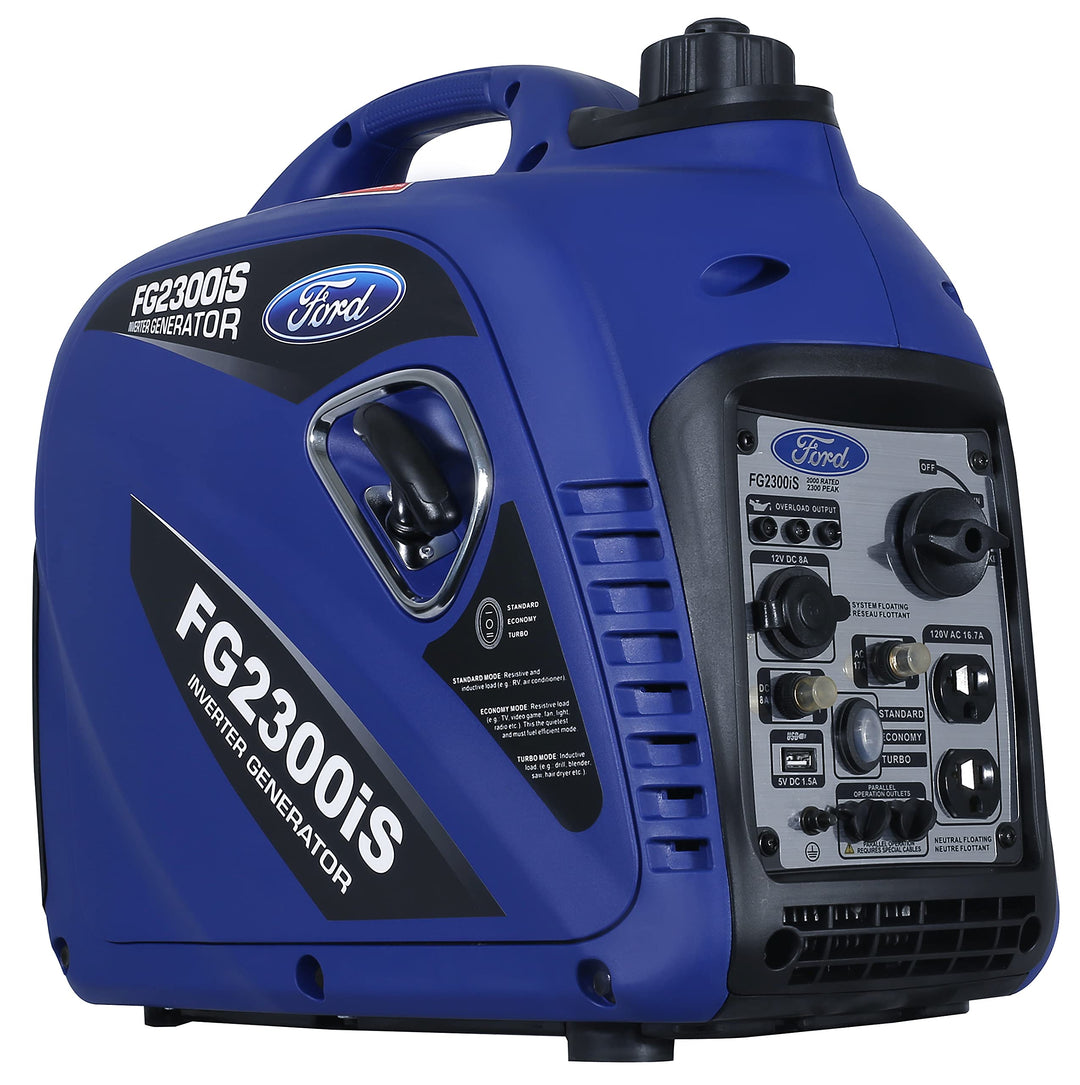 Restored Ford FG2300iS 2300W Silent Series Inverter Generator, Blue (Refurbished)