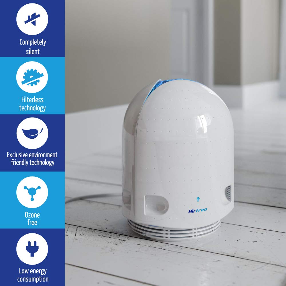AIRFREE P1000 Filterless Air Purifier - Air Free Home, Toxin Eliminator & Odor Cleaner Room Machine With Night Light Needs No Hepa Filter, Fan, or Humidifier