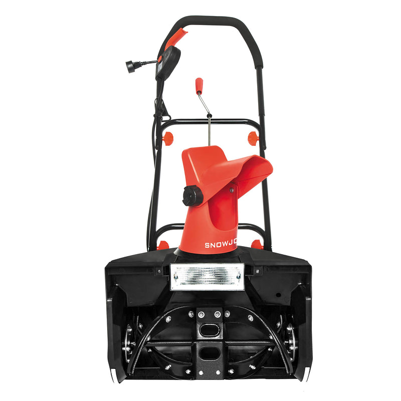 Snow Joe SJM988 Electric Single Stage Snow Thrower | 18-Inch | 13.5 Amp Motor | Headlights (Red)
