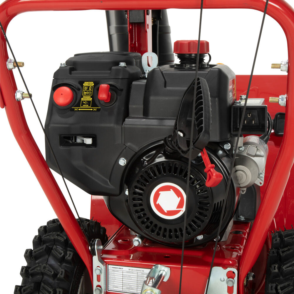 Restored Troy-Bilt Storm 2420 Two- Stage Gas Snow Blower | 24 in. | 208 cc | Electric Start | Self Propelled | Include Snow Tire Chains (Refurbished)