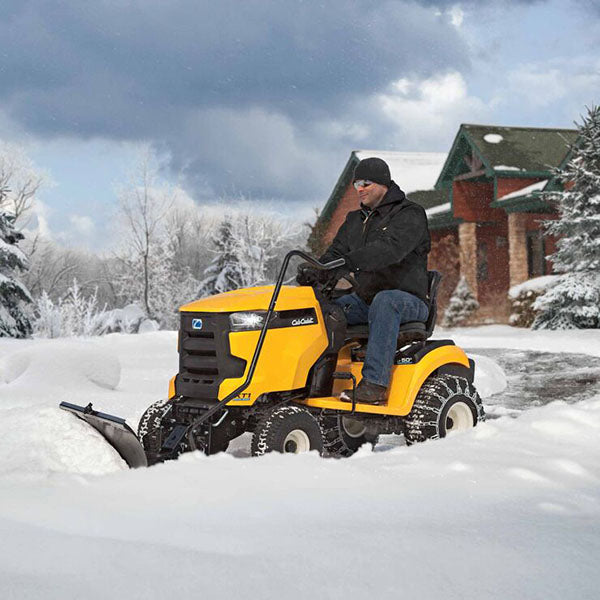 Cub Cadet XT2 LX42 "Mow and Snow" Snow Edition w/ Cab and Salt and Feed Spreader 42 in. Gas Riding Lawn Tractor  Enduro Series 42" 20HP Automatic Drive with Plow, Chains