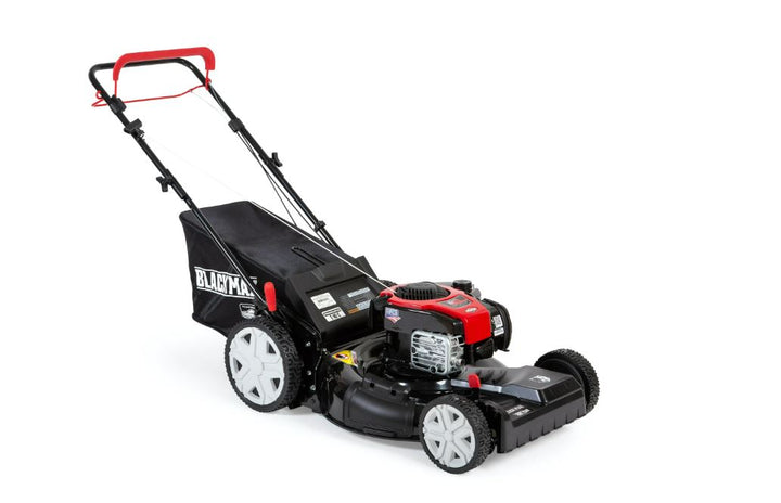 Restored Black Max 22-inch 150cc Self Propelled Gas Mower with High Rear Wheels (Assembled Height 37.2" Weight 64.4 Pounds) (Refurbished)