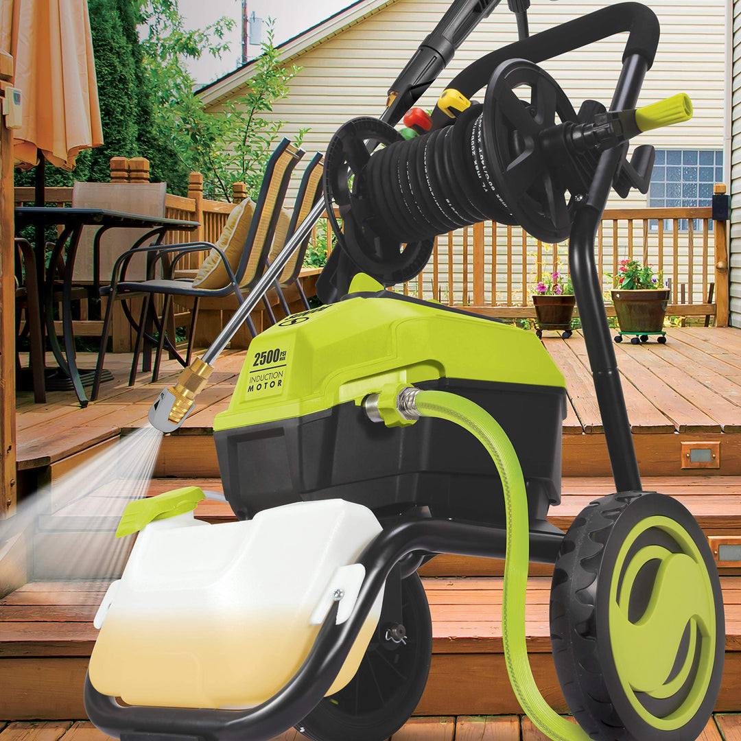 Restored Scratch and Dent Sun Joe SPX4501 High Performance Electric Pressure Washer w/20-Ft Hose Reel (Refurbished)