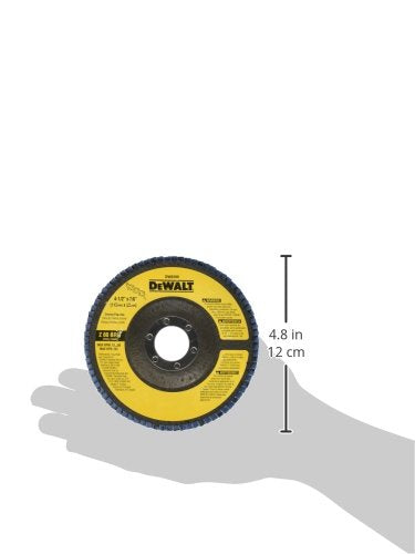 DEWALT Flap Disc, Zirconia, 4-1/2-Inch x 7/8-Inch, 80-Grit (DW8309)