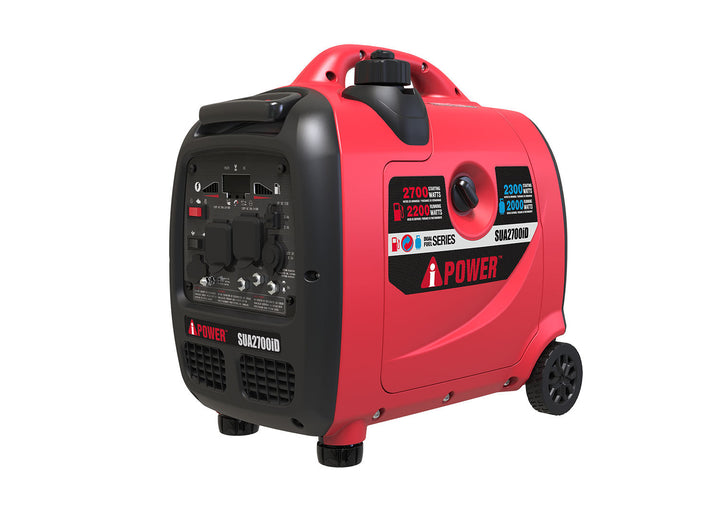 Restored A-iPower SUA2700iD, 2700 Peak Watts, Dual Fuel Inverter Generator (Refurbished)