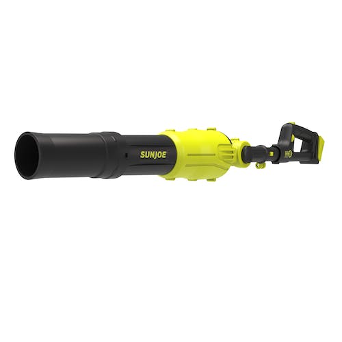 Restored Sun Joe 24V-TBP-LTE | 2-in-1 Handheld + Pole Leaf Blower Kit | W/ 2.0-Ah Battery + Charger | Includes 3 Nozzle Connections (Refurbished)