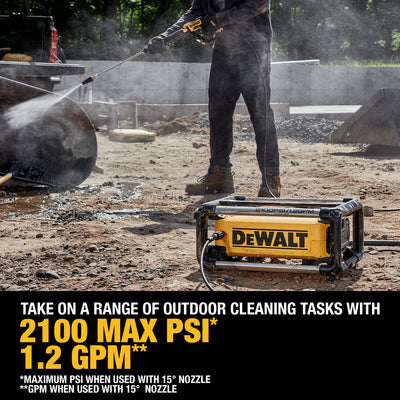 DEWALT 2100 PSI Electric Jobsite Pressure Washer DWPW2100