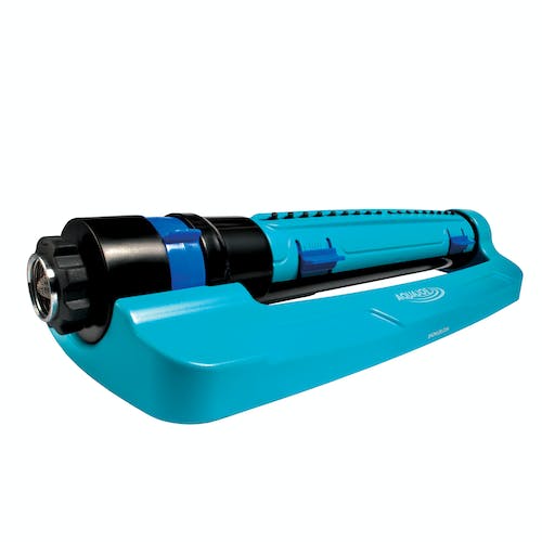 Restored Scratch and Dent Aqua Joe SJI-TLS18 Turbo Oscillating Lawn Sprinkler | 3-Way Oscillation | Range/Width/Flow Control | 4500 sq ft Max Coverage (Refurbished)