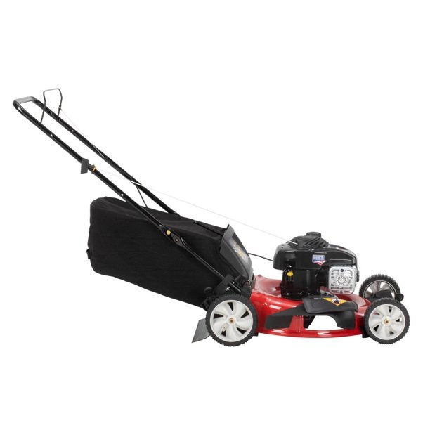 Yard Machines 21" 3-in-1 Gas Push Mower with Rear Bag, Mulching, Side-Discharge Capabilities 140cc