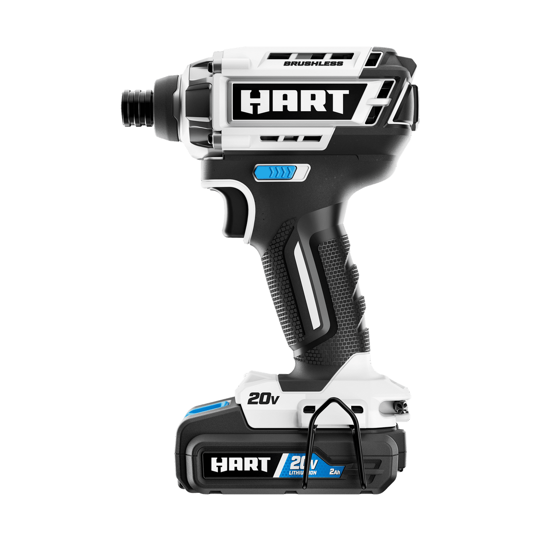 Restored Scratch and Dent HART 20-Volt Brushless Impact Driver Kit (1) 20-Volt 2.0Ah Lithium-ion Battery (Refurbished)