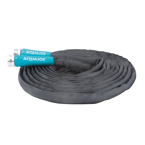 Restored Aqua Joe AJFJH25-58-PRO Ultra Flexible Kink Free Fiberjacket Garden Hose | 25-Foot | Metal Fittings (Refurbished)