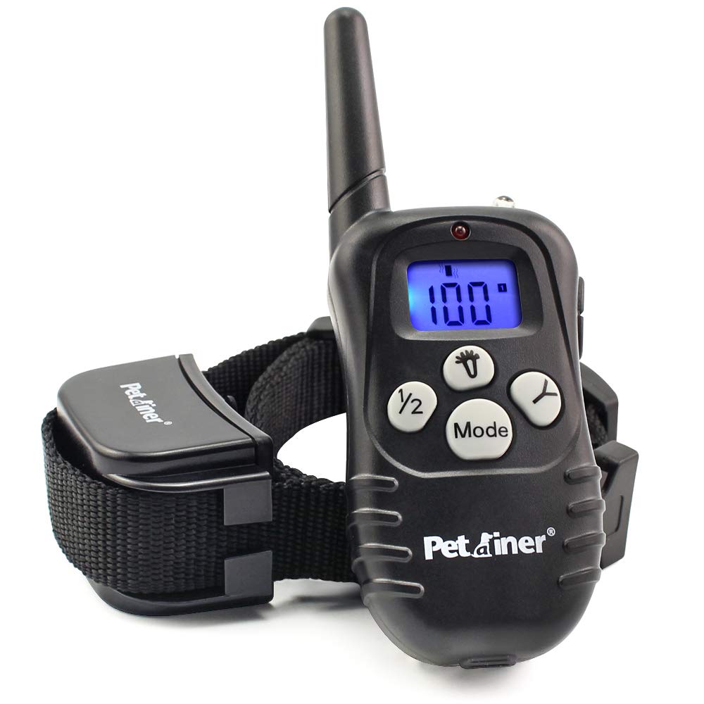 Petrainer PET998DRU1 Dog Training Collar with Remote Training Collar for Dogs Bark Collar with Beep Vibration Static Electric Dog E Collar, 1000FT Remote Range