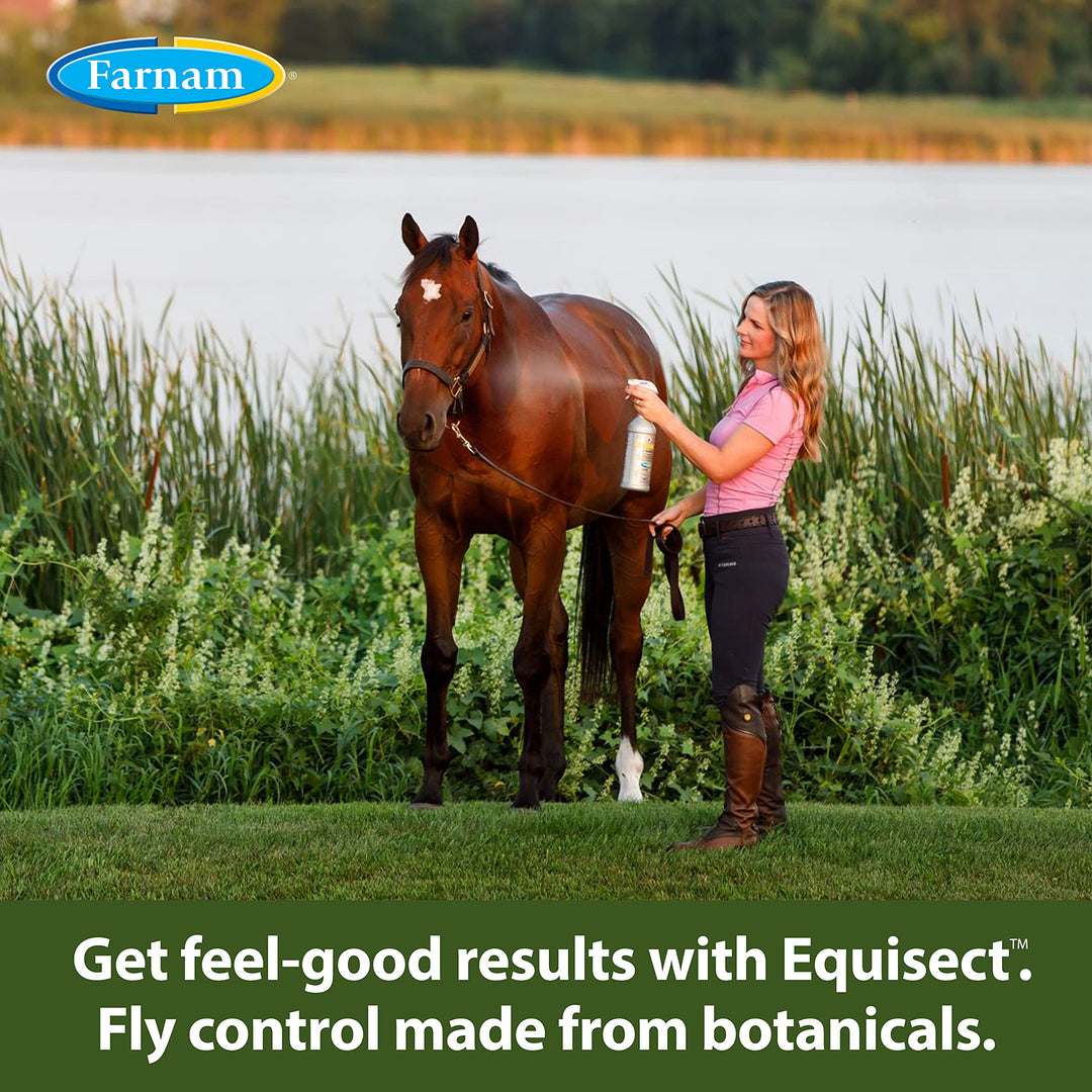Farnam 3002536 Equisect Botanical Fly Repellent for Horses, Dogs and Cats, 32 Fl Oz (Pack of 1), None