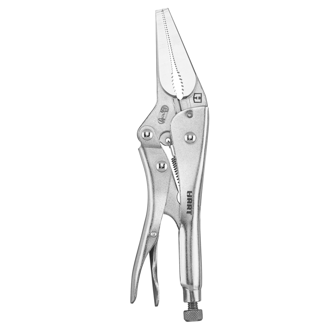 Restored HART 9-inch Long Nose Locking Pliers, Chrome Vanadium Steel (Refurbished)