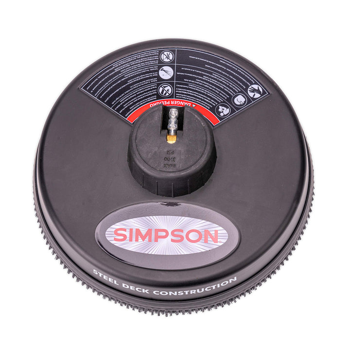 Simpson Cleaning 80165 Scrubber 15" Steel Pressure Washer Surface Cleaner for Cold Water Machines, 1/4" Quick Connection, Rated Up to 3700 PSI [LOCAL PICKUP ONLY]