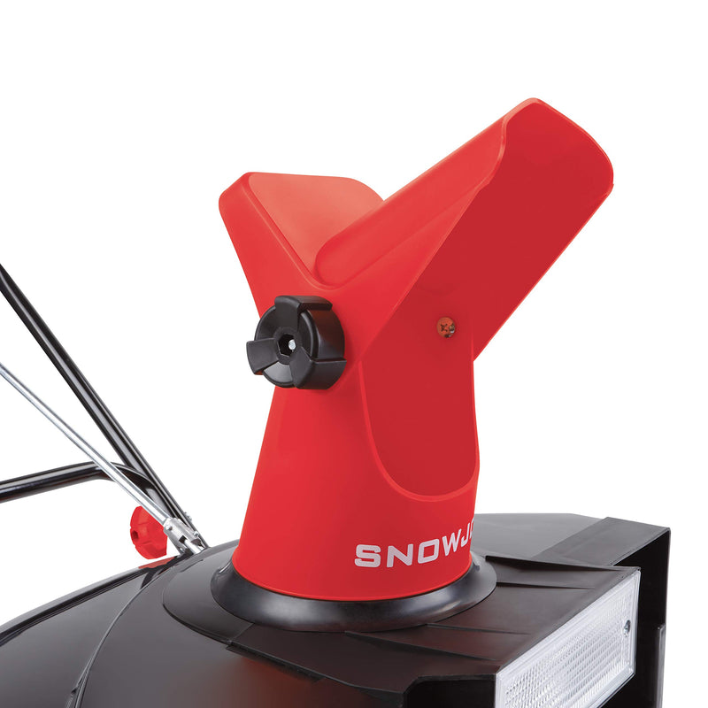 Snow Joe SJM988 Electric Single Stage Snow Thrower | 18-Inch | 13.5 Amp Motor | Headlights (Red)