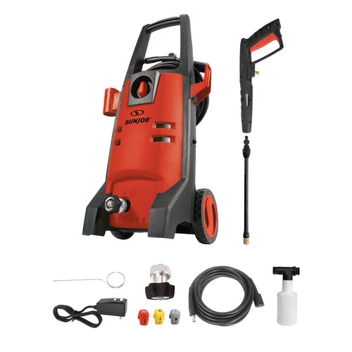 Restored Scratch and Dent Sun Joe SPX2003 2000 PSI Max Electric Pressure Washer w/Quick Change Lance, 3 Included Tips, Foam Cannon (Refurbished)