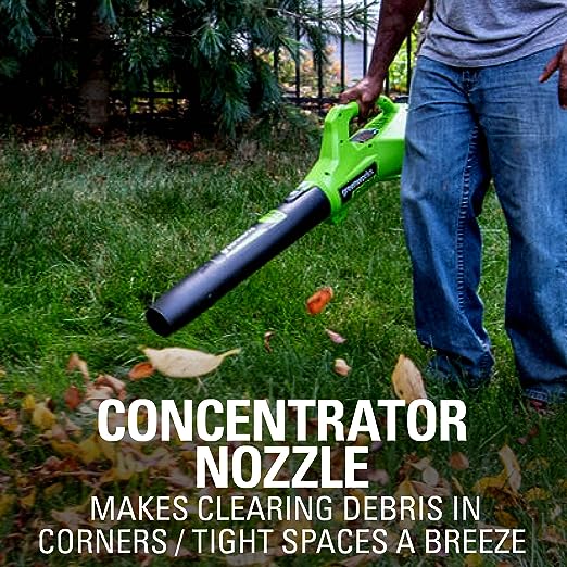Restored Scratch and Dent Greenworks 24V Axial Blower with 2Ah USB Battery and Charger (SKU: 2415702/MODEL