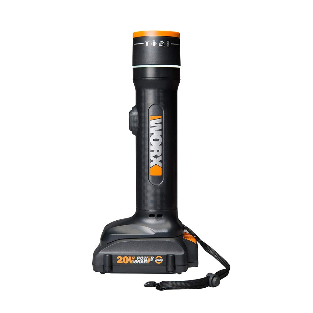 Restored Scratch and Dent Worx WX027L 20V Power Share Multi-Function LED Flashlight (Refurbished)