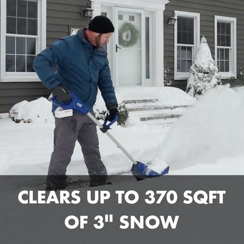 Restored Snow Joe 24V-SS11-XR 24-Volt* IONMAX Cordless Snow Shovel Kit | 11-inch | W/ 5.0-Ah Battery + Charger (Refurbished)