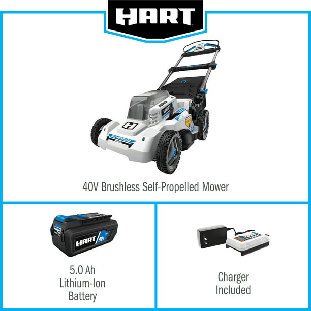 Restored HART 40-Volt Brushless 20-inch Self-Propelled Mower | Cordless | Mower Only - Battery & Charger Not Included (Refurbished)