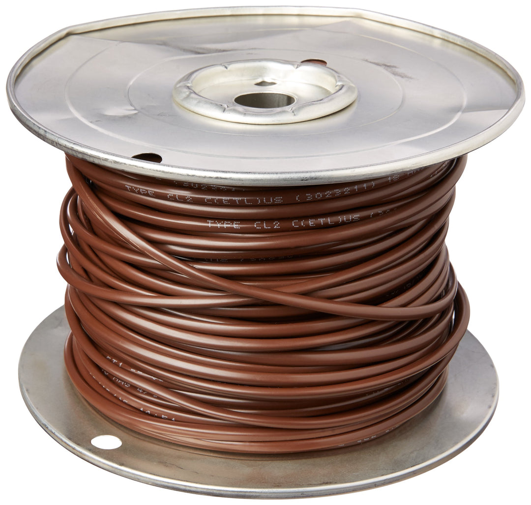 COLEMAN CABLE INC 55304-04-07 18/4 Vinyl Thermostat Wire, 250-Feet, Brown