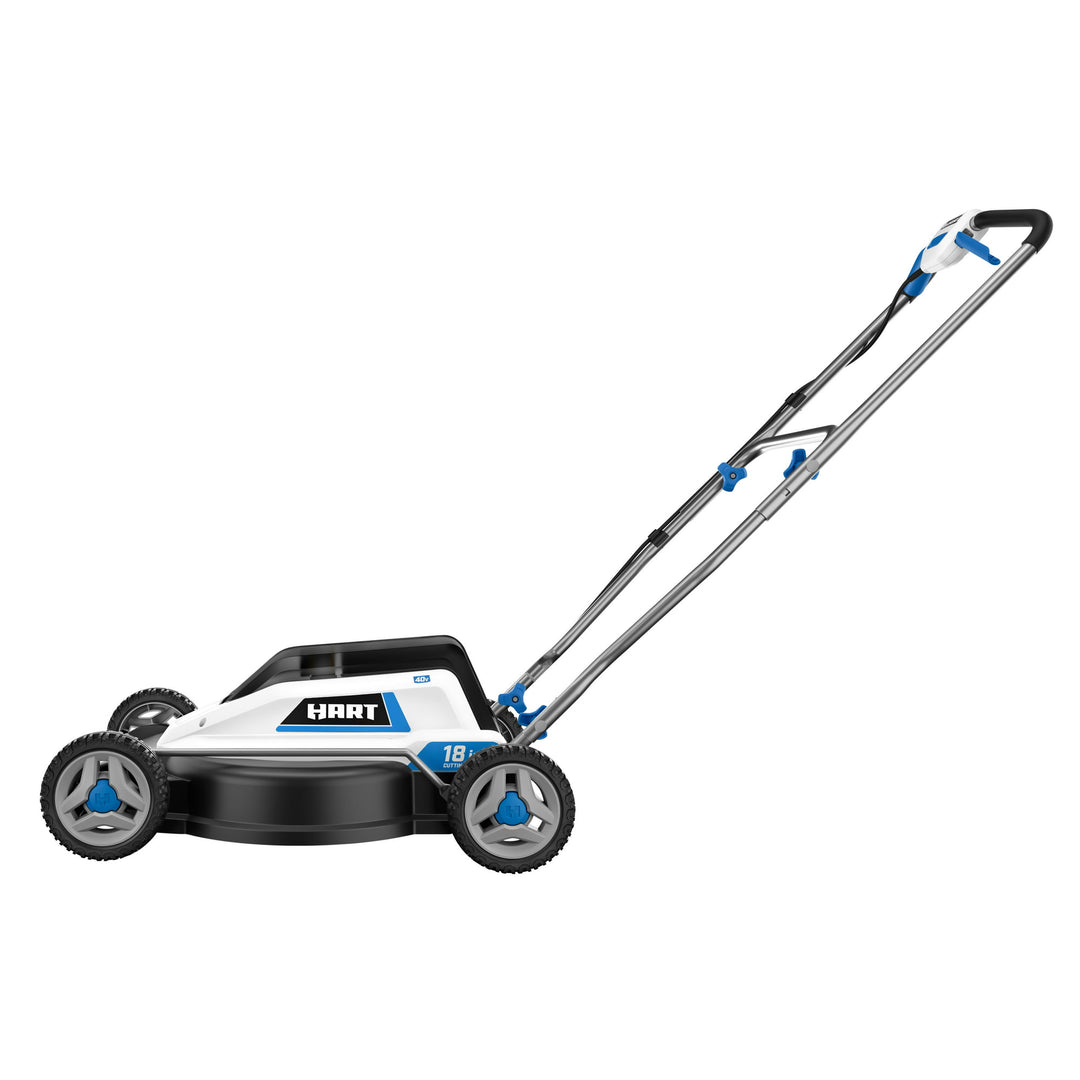 Restored HART 40-Volt Cordless 18-inch Push Mower Kit, (1) 6Ah Lithium-Ion Battery & Charger (Refurbished)
