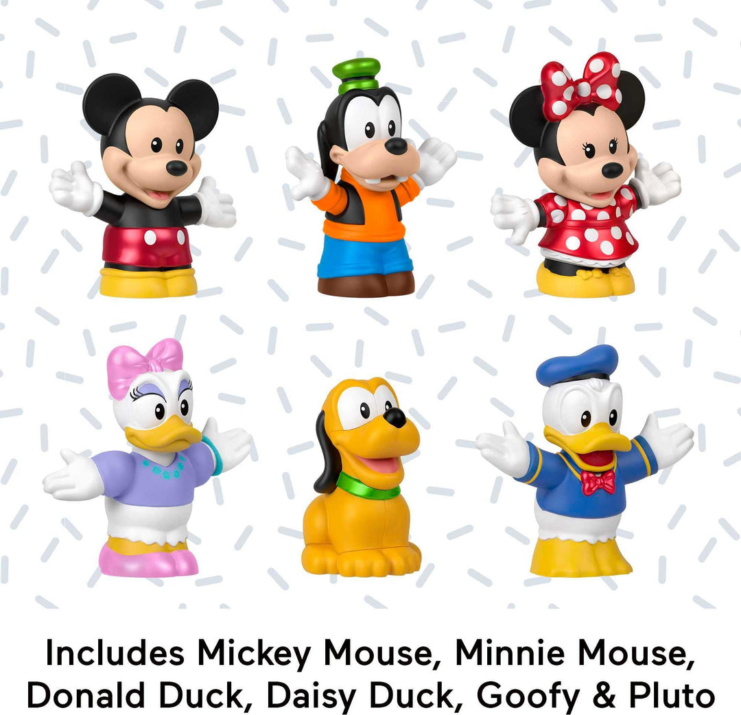 Fisher-Price Little People Toddler Toys Disney 100 Mickey & Friends Figure Pack with 6 Characters for Ages 18+ Months