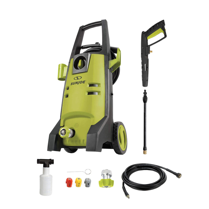 Restored Sun Joe SPX2003 2000 PSI Max Electric Pressure Washer w/Quick Change Lance, 3 Included Tips, Foam Cannon (Refurbished)