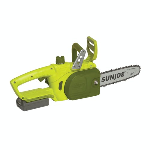 Sun Joe 20ViONLTE-CS10-RM 20-Volt iON Cordless Chainsaw Kit | 10-Inch | W/ 2.0-Ah Battery and Charger [REMANUFACTURED]