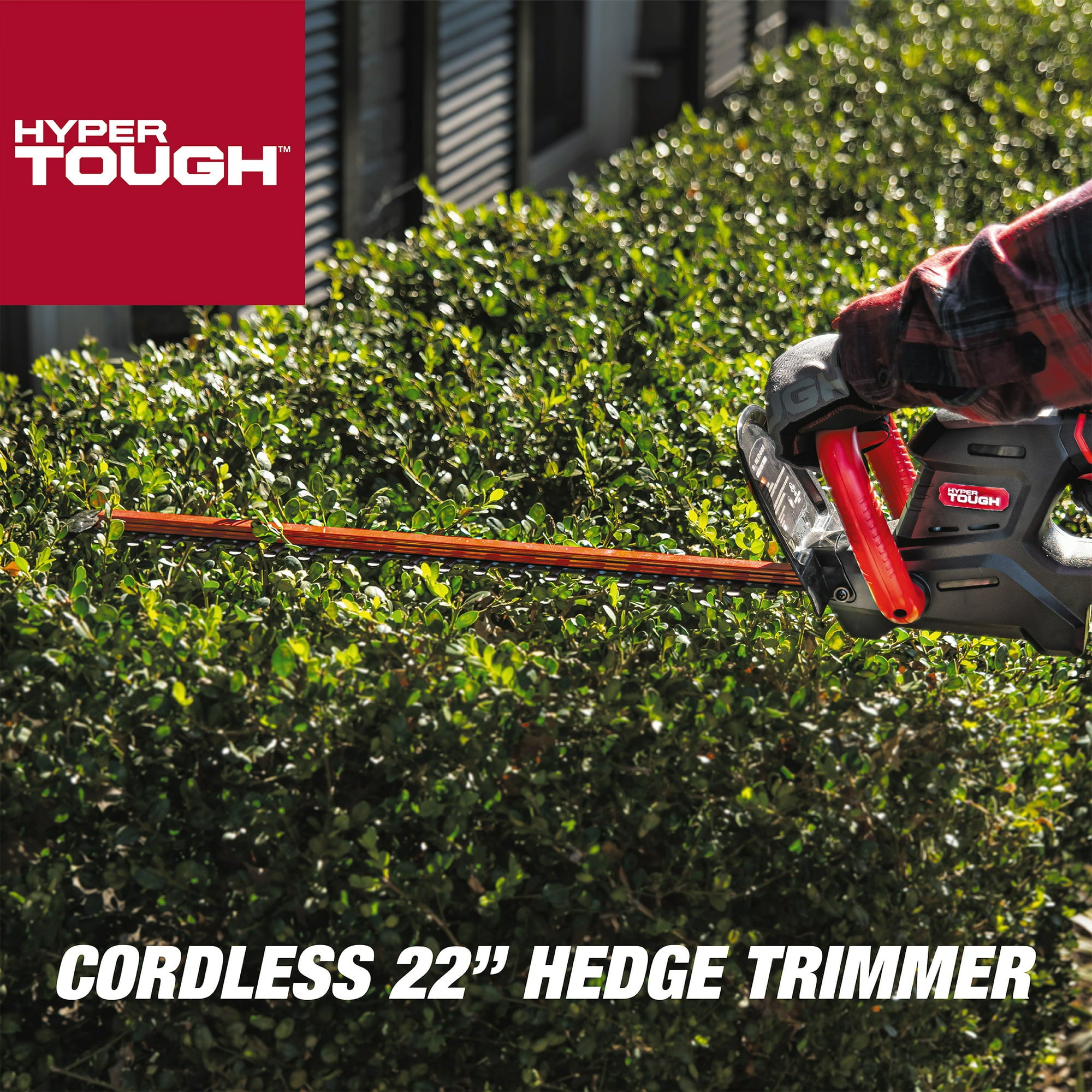 Restored Hyper Tough 20V Max 22 inch Cordless Battery Powered Hedge Tr JOE s Factory Outlet