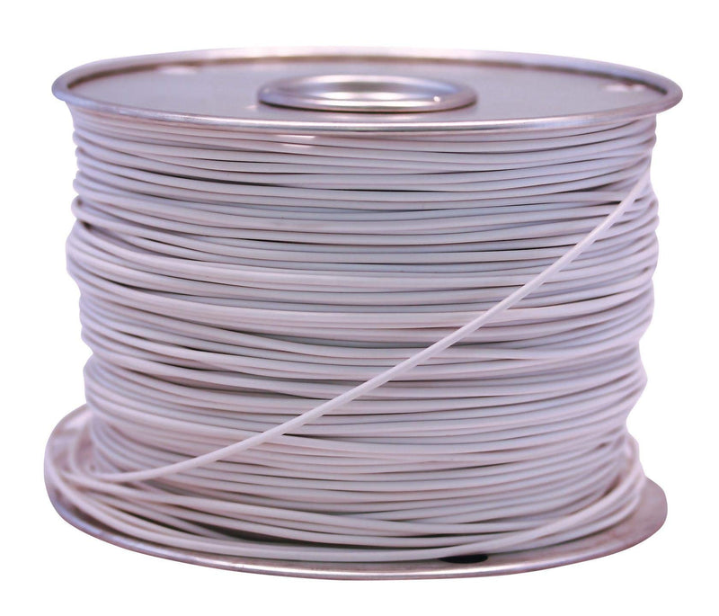 Southwire 55671423 Primary Wire, 12-Gauge Bulk Spool, 100-Feet, White