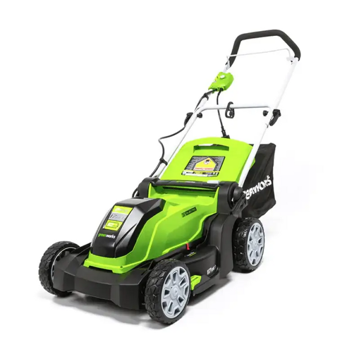 Restored Greenworks 10 Amp 17-inch Corded Electric Lawn Mower (Refurbished)