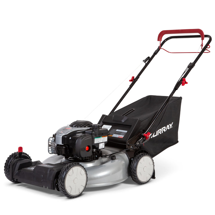 Restored Murray 22 in. 140 cc Briggs & Stratton Walk Behind Gas Self-Propelled Lawn Mower | with Front Wheel Drive and Bagger (Refurbished)