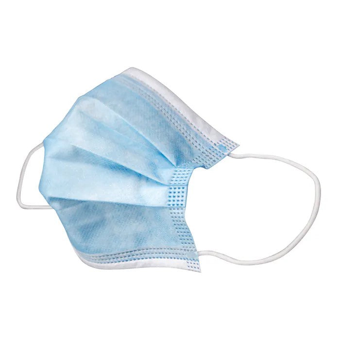 SUPPLYAID RRS-DFM-50PK Disposable Face Masks | 50 Count | 3-Layer
