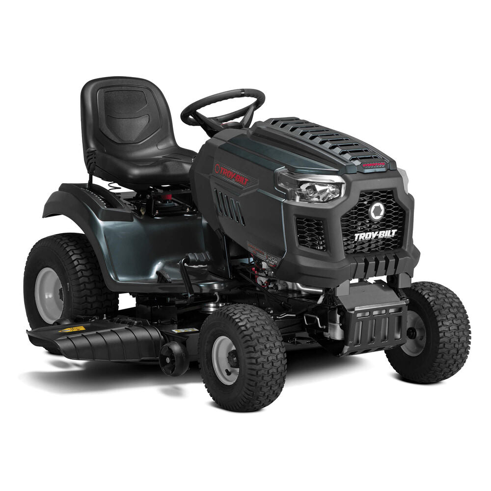 Troy-Bilt Super Bronco XP 46 |  46 in. Gas Riding Lawn Tractor | 679 cc V-Twin Engine | Hydrostatic Drive | Fabricated Deck | W/Mow in Reverse