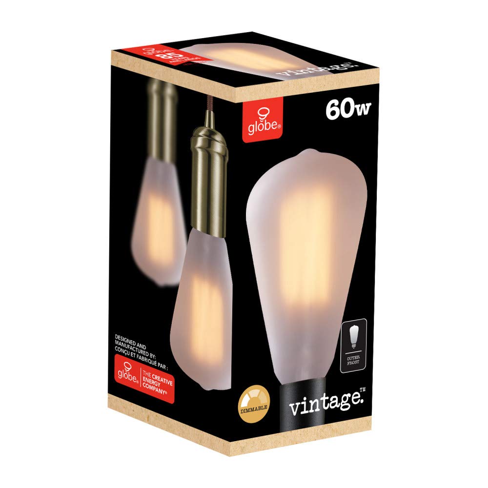 GLOBE ELECTRIC 80129 60W Torp Incan Bulb JOE s Factory Outlet